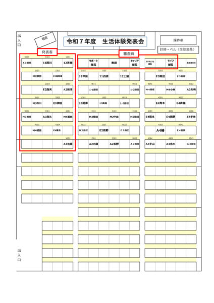 R7生活体験発表会座席表のサムネイル